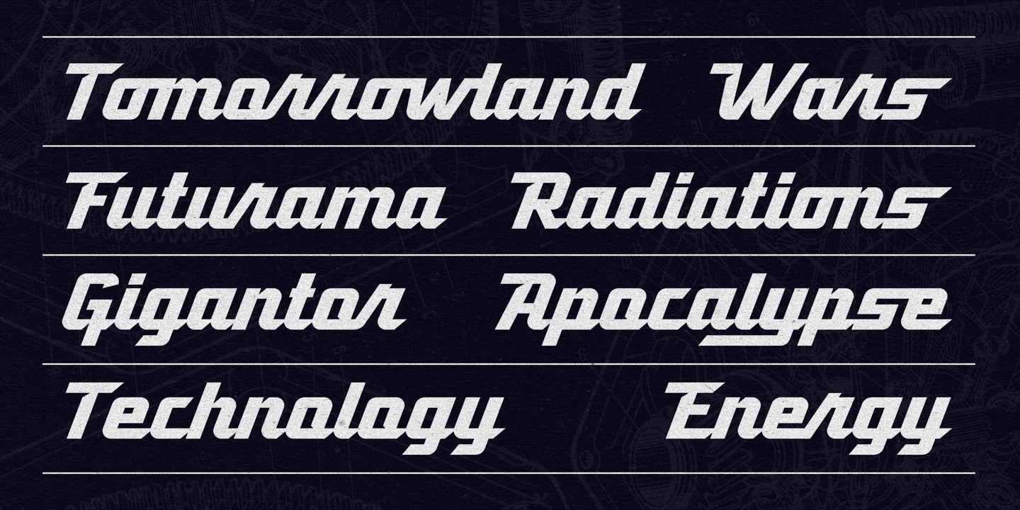 Atomicaboy Extrude Font preview